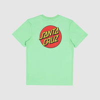 SANTA CRUZ CLASSIC DOT CHEST TEE - LIGHT GREEN