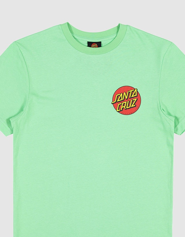 SANTA CRUZ CLASSIC DOT CHEST TEE - LIGHT GREEN
