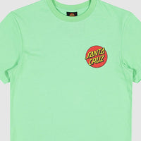 SANTA CRUZ CLASSIC DOT CHEST TEE - LIGHT GREEN