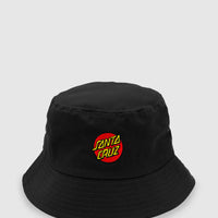SANTA CRUZ CLASSIC DOT PATCH BUCKET HAT - BLACK
