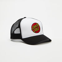 SANTA CRUZ CLASSIC DOT PATCH TRUCKER CAP - BLACK