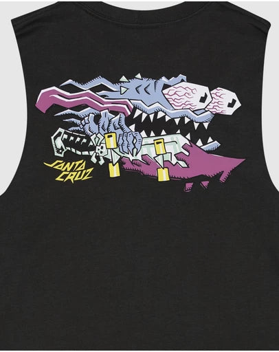 SANTA CRUZ MEEK SCRATCHED SLASHER MUSCLE - ONYX