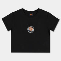 SANTA CRUZ ROSETTE RINGED DOT CENTRE TEE - BLACK