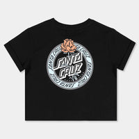 SANTA CRUZ ROSETTE RINGED DOT CENTRE TEE - BLACK