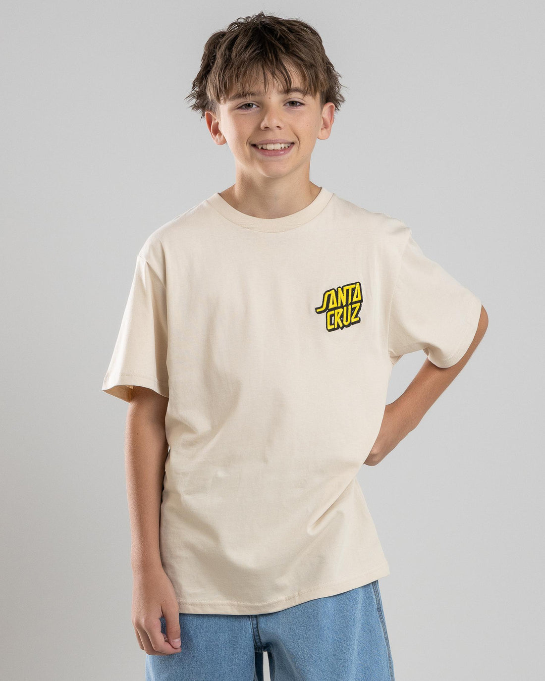 SANTA CRUZ SUMMER 76 TEE - NATURAL