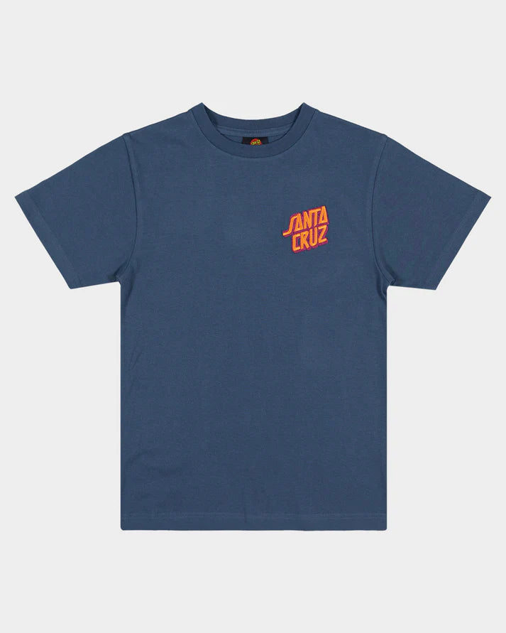 SANTA CRUZ BOYS SUMMER 76 TEE  - DARK NAVY