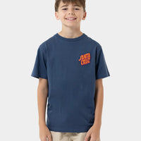 SANTA CRUZ BOYS SUMMER 76 TEE  - DARK NAVY