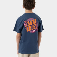 SANTA CRUZ BOYS SUMMER 76 TEE  - DARK NAVY