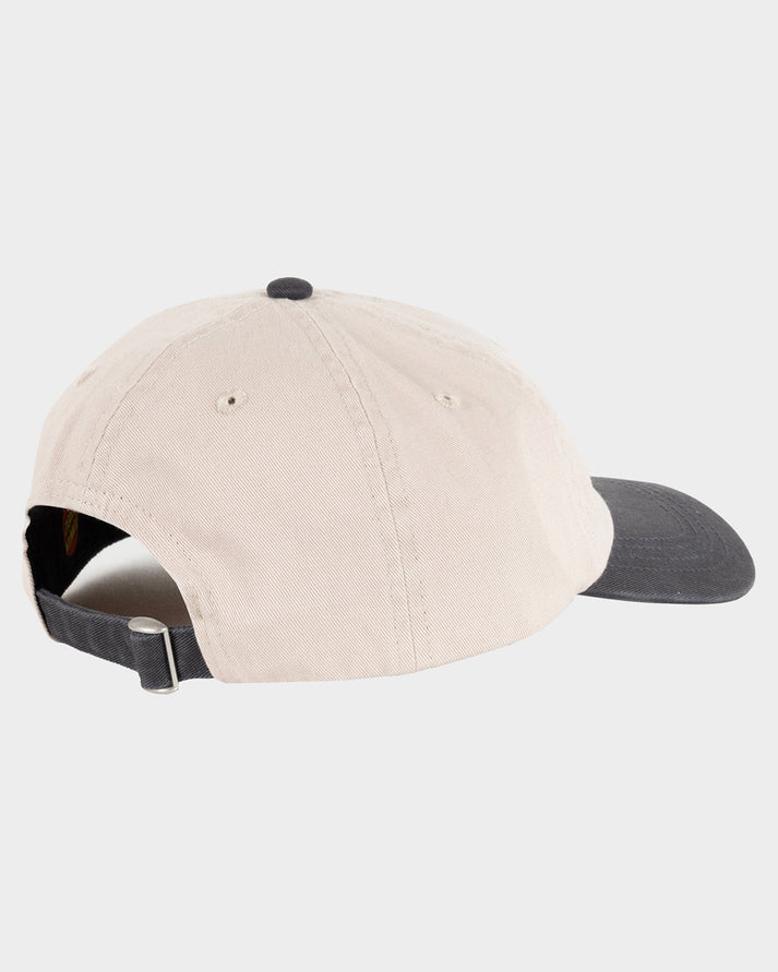 SANTA CRUZ SCRATCHED STACK BOYS DAD CAP - NATURAL