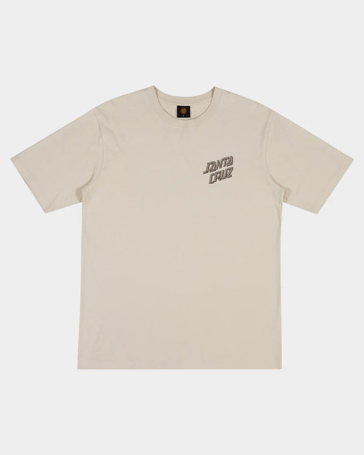 SANTA CRUZ SCREAMING GRIZZLY MEN'S T-SHIRT - NATURAL