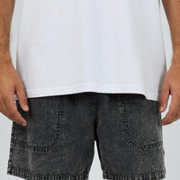 SILENT THEORY ALL ROUNDER SHORT - WASHED BLACK