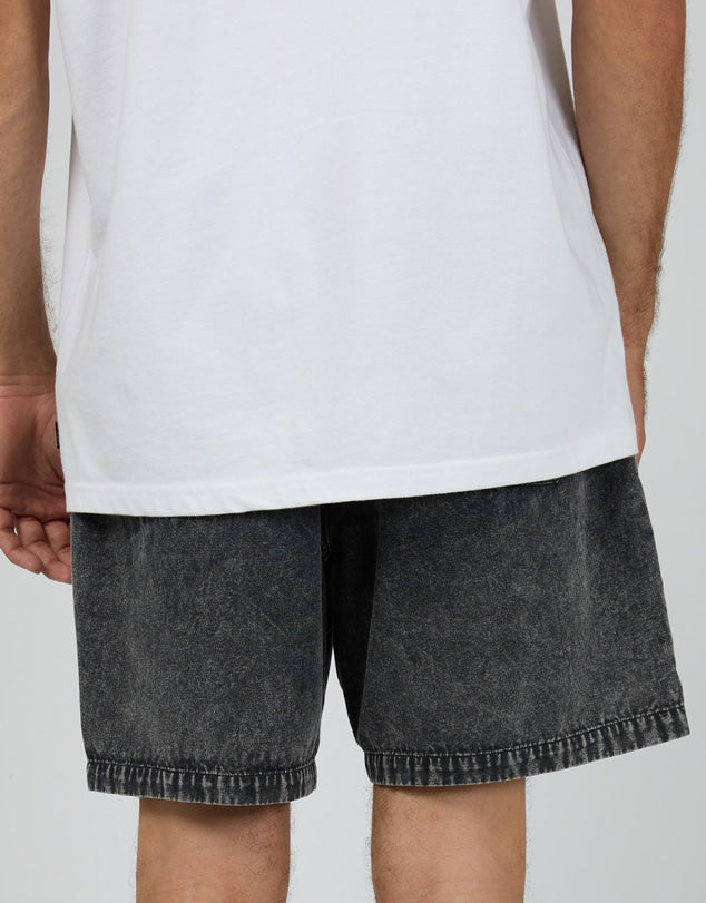 SILENT THEORY ALL ROUNDER SHORT - WASHED BLACK
