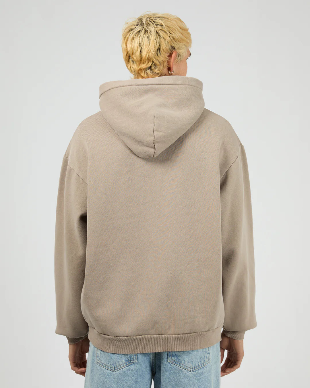 SILENT THEORY BOX HOODIE - CEMENT