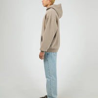SILENT THEORY BOX HOODIE - CEMENT