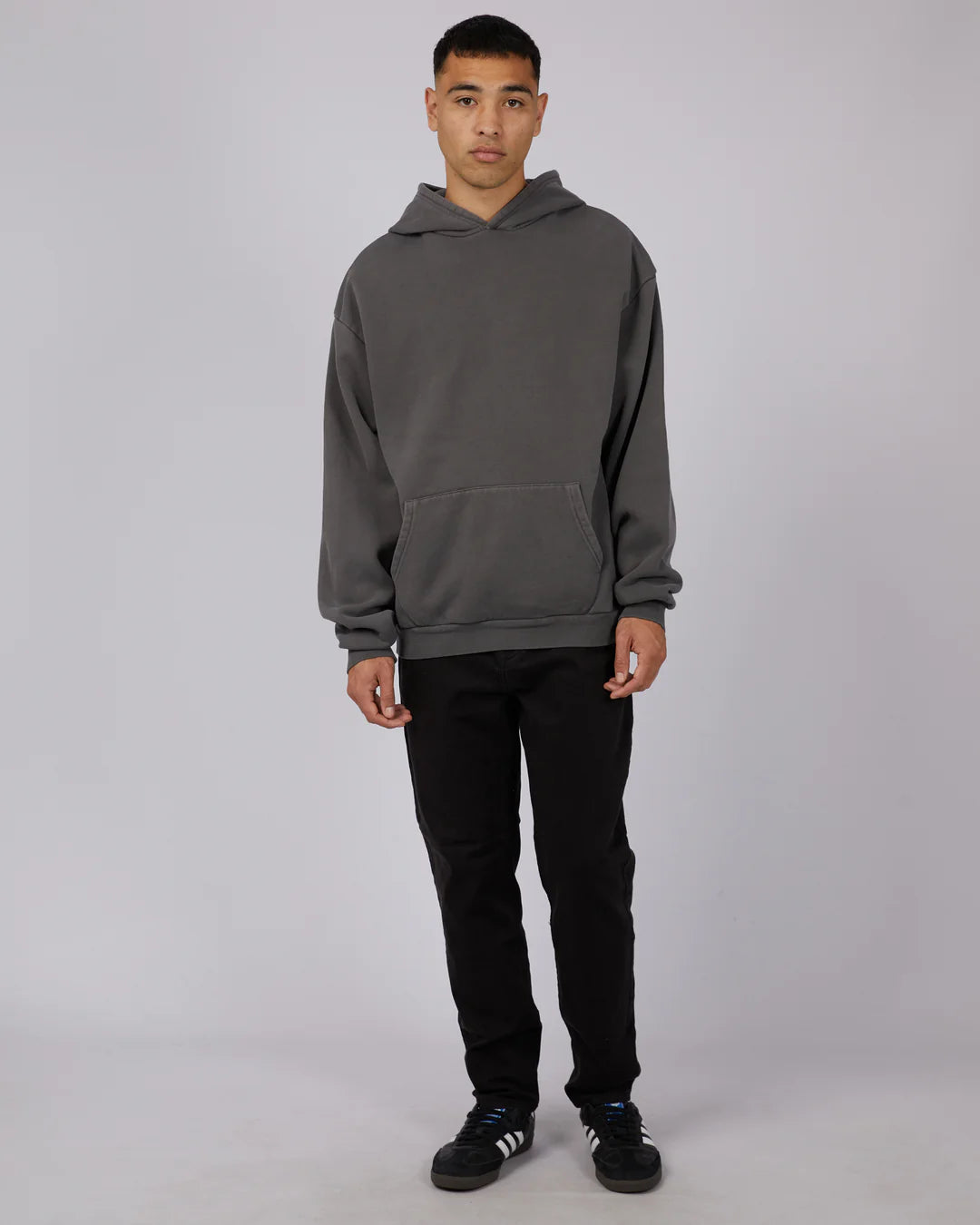 SILENT THEORY BOX HOODIE - COAL