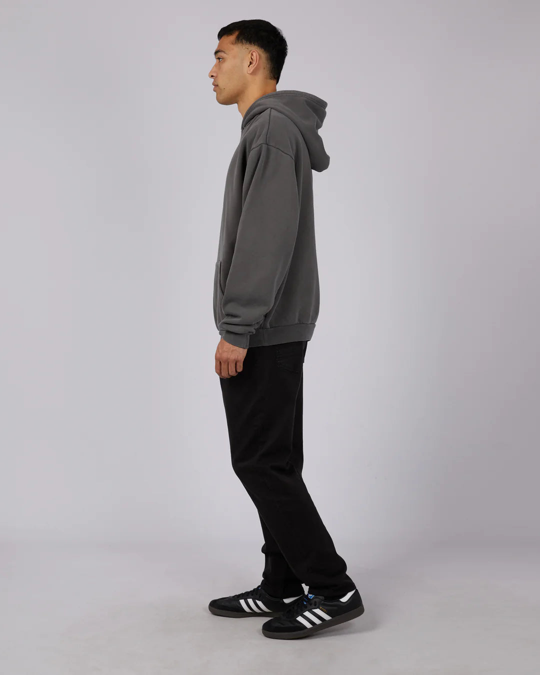 SILENT THEORY BOX HOODIE - COAL
