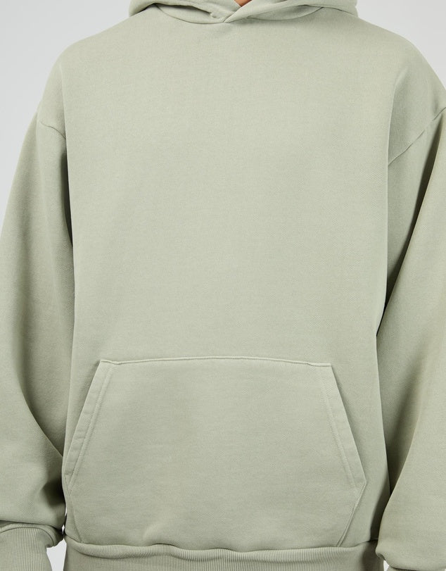 SILENT THEORY BOX HOODIE - SAGE