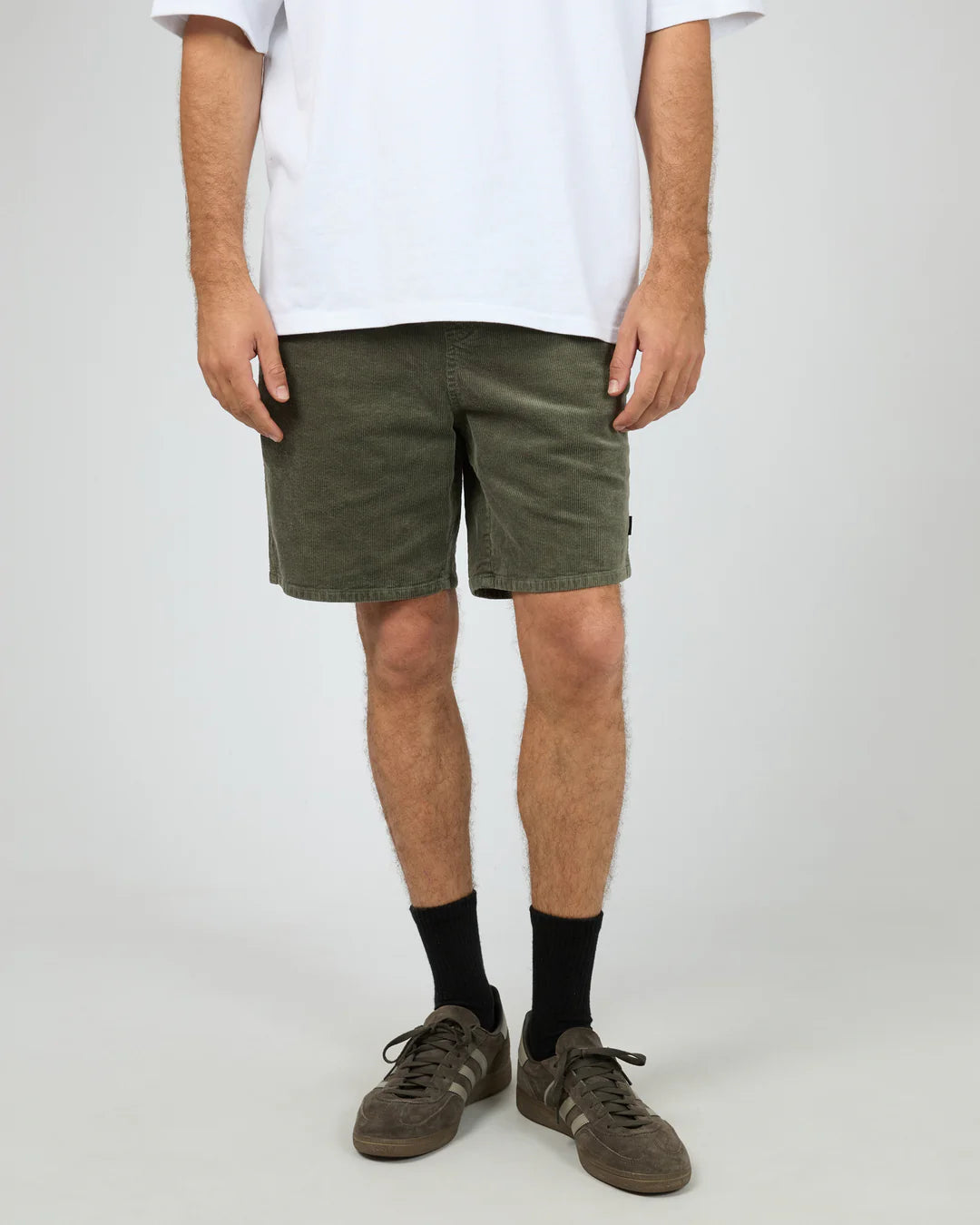 SILENT THEORY CORD SHORT - KHAKI