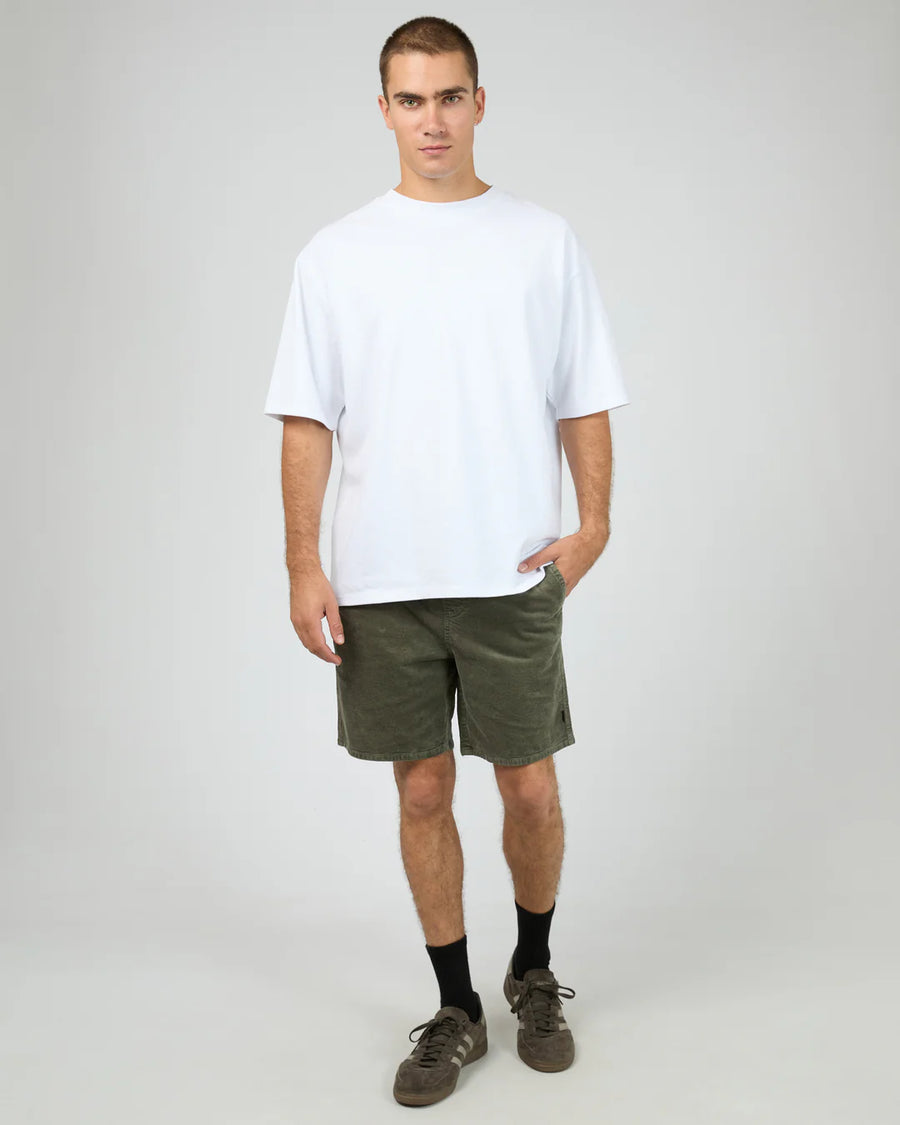 SILENT THEORY CORD SHORT - KHAKI