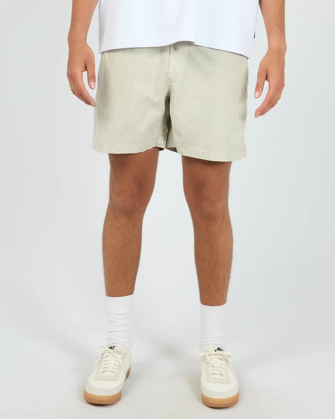 SILENT THEORY ELASTIC WAIST SHORT - NATURAL