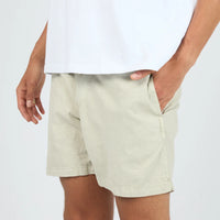 SILENT THEORY ELASTIC WAIST SHORT - NATURAL