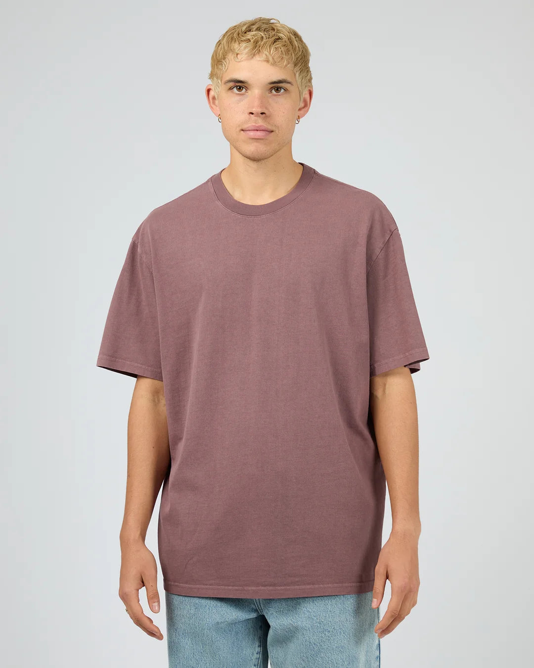 SILENT THEORY ESSENTIAL FIT TEE - VINO