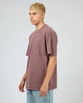 SILENT THEORY ESSENTIAL FIT TEE - VINO