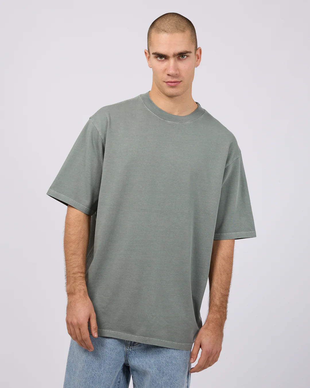 SILENT THEORY HEAVY WEIGHT TEE - FOREST GREEN
