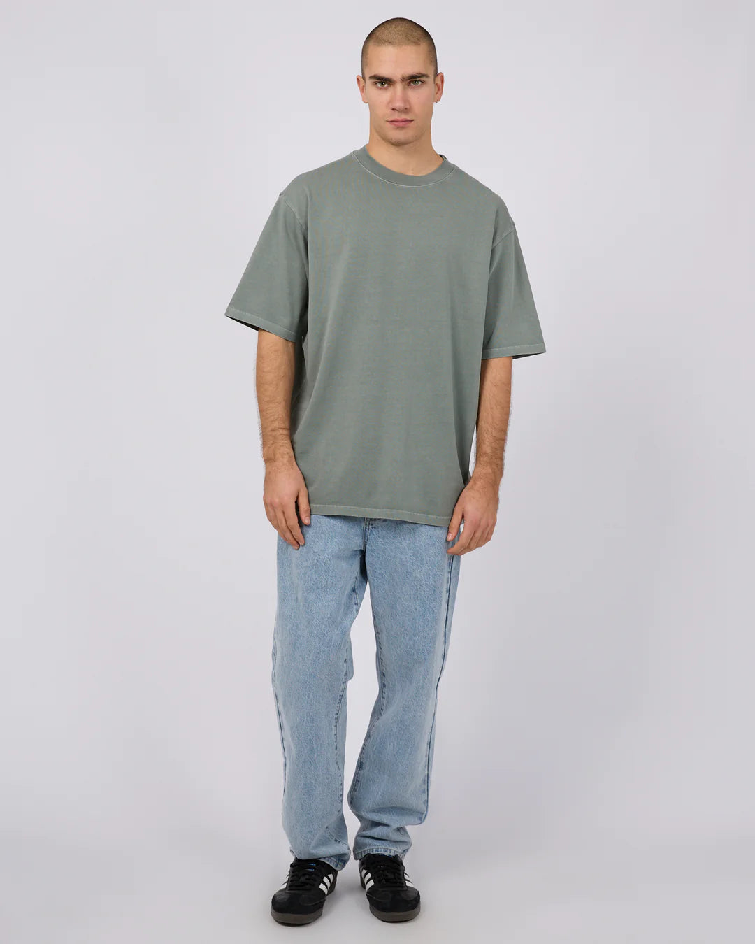 SILENT THEORY HEAVY WEIGHT TEE - FOREST GREEN
