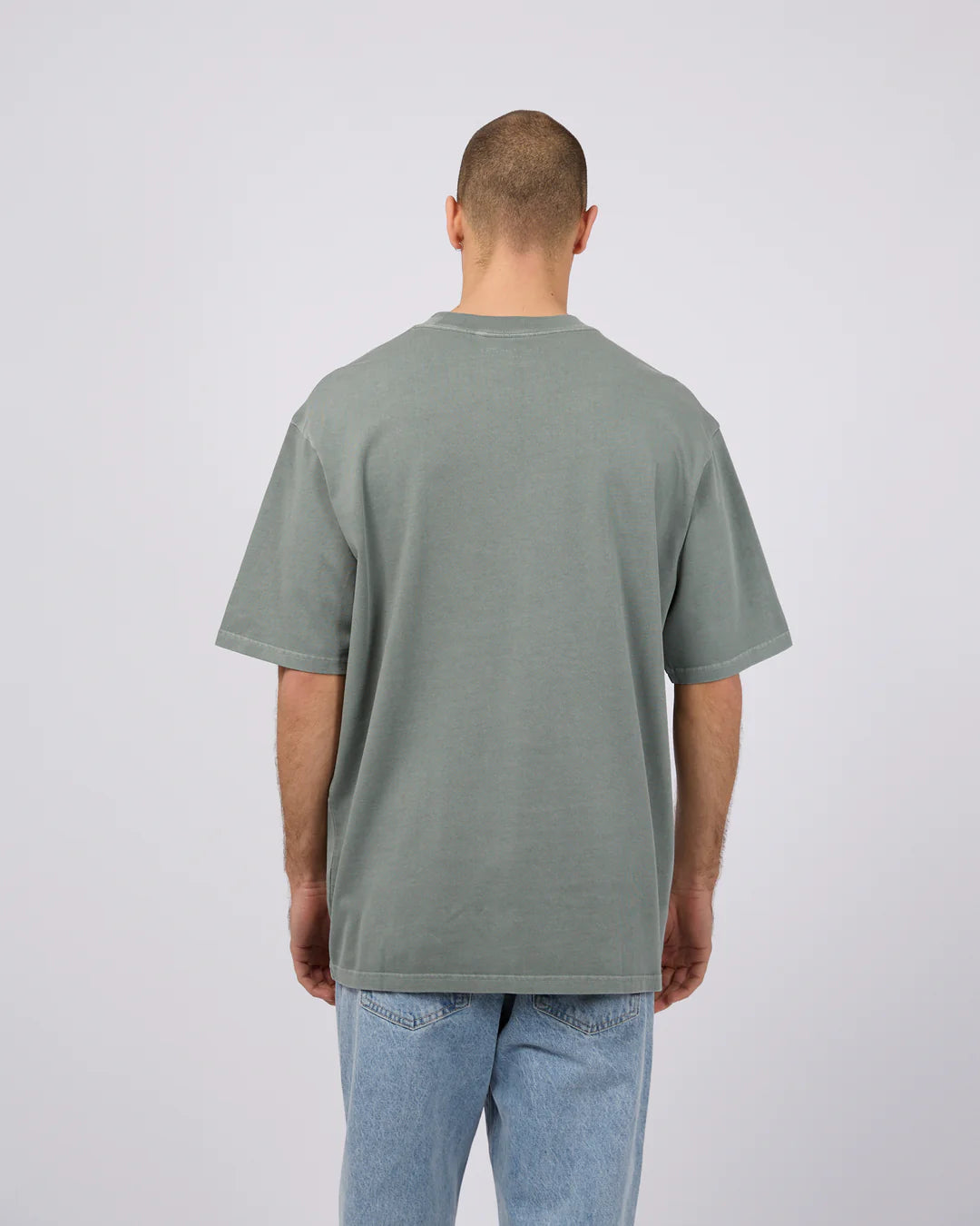 SILENT THEORY HEAVY WEIGHT TEE - FOREST GREEN