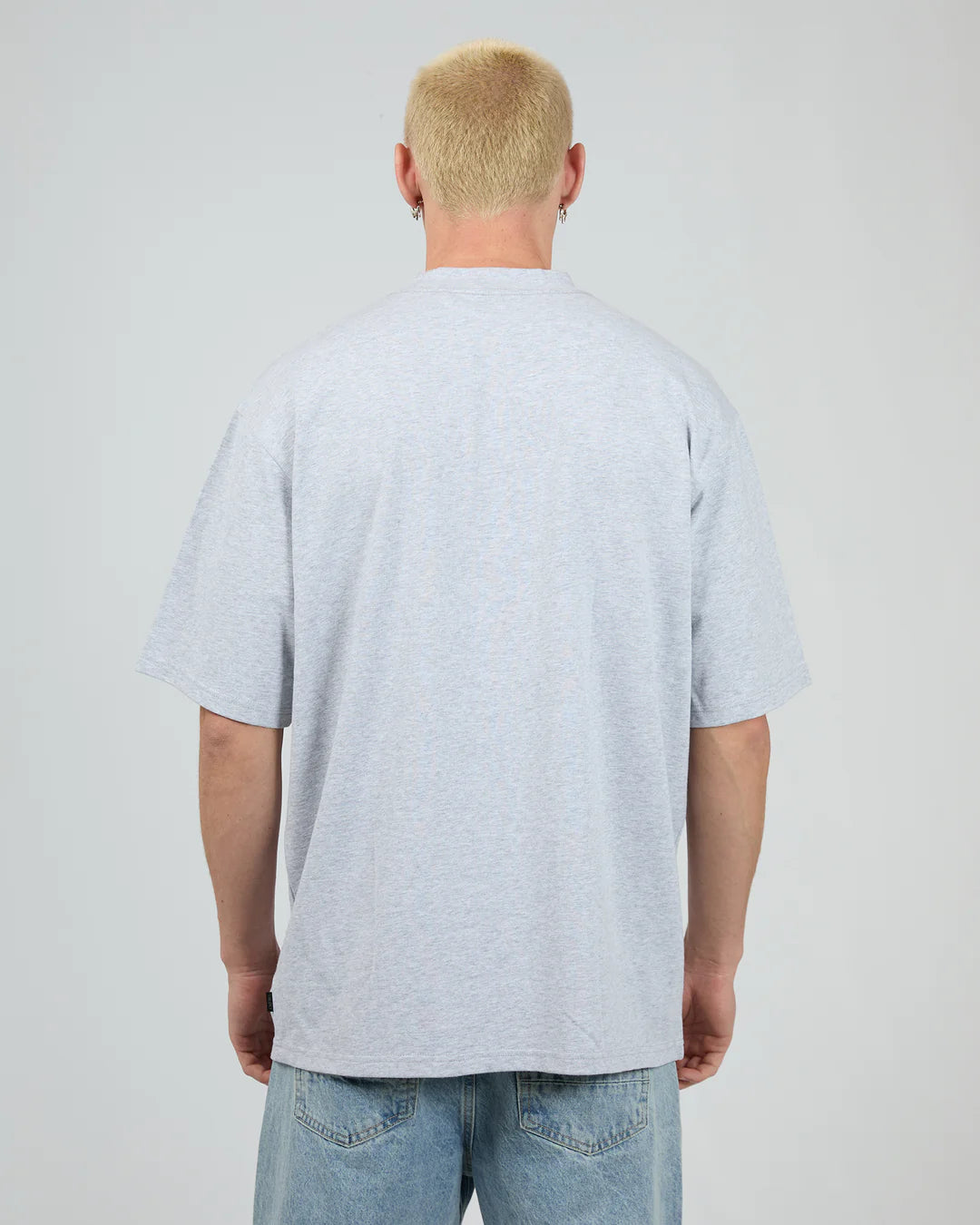 SILENT THEORY HEAVY WEIGHT TEE - GREY MARBLE