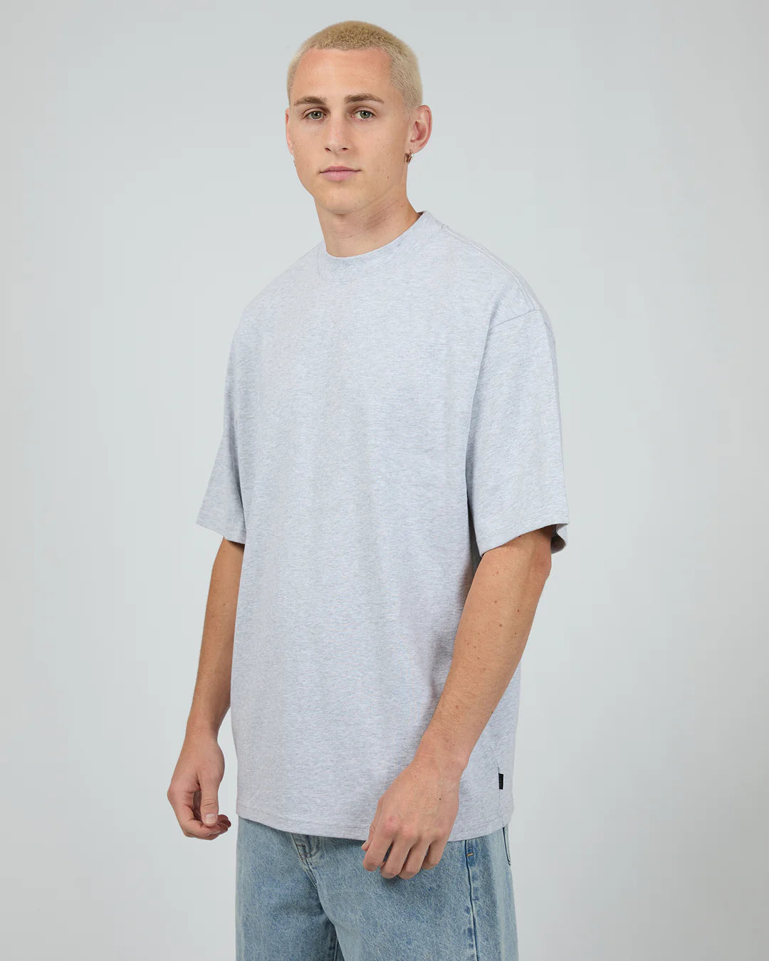 SILENT THEORY HEAVY WEIGHT TEE - GREY MARBLE