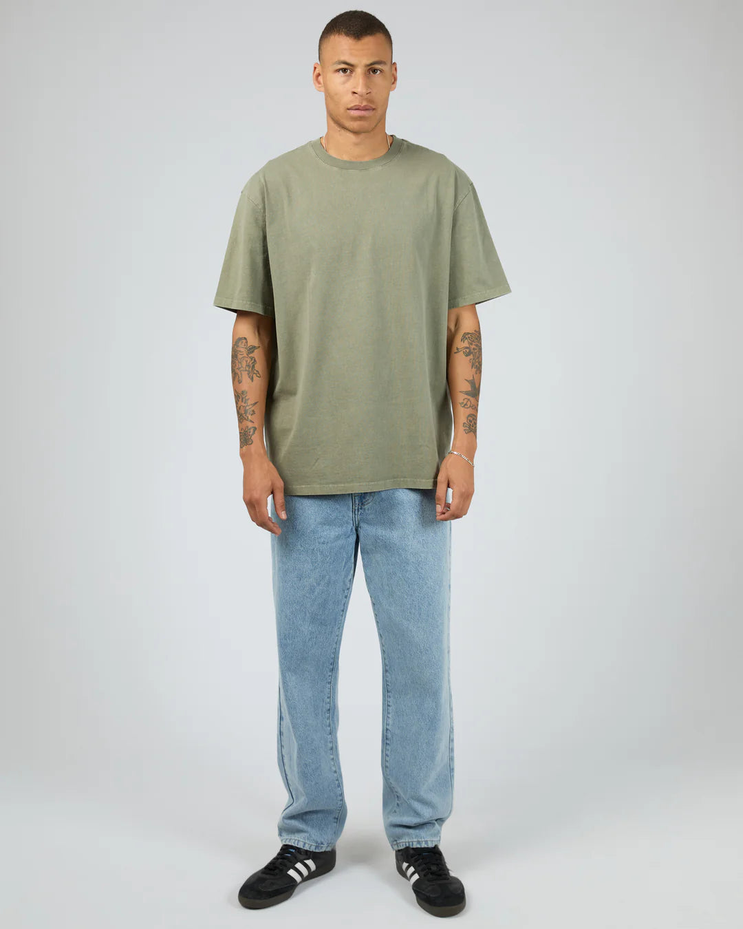 SILENT THEORY HEAVY WEIGHT TEE - KHAKI