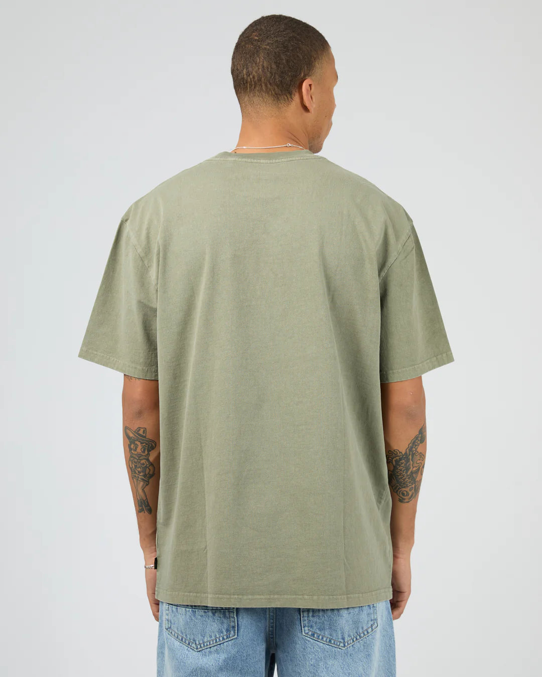 SILENT THEORY HEAVY WEIGHT TEE - KHAKI