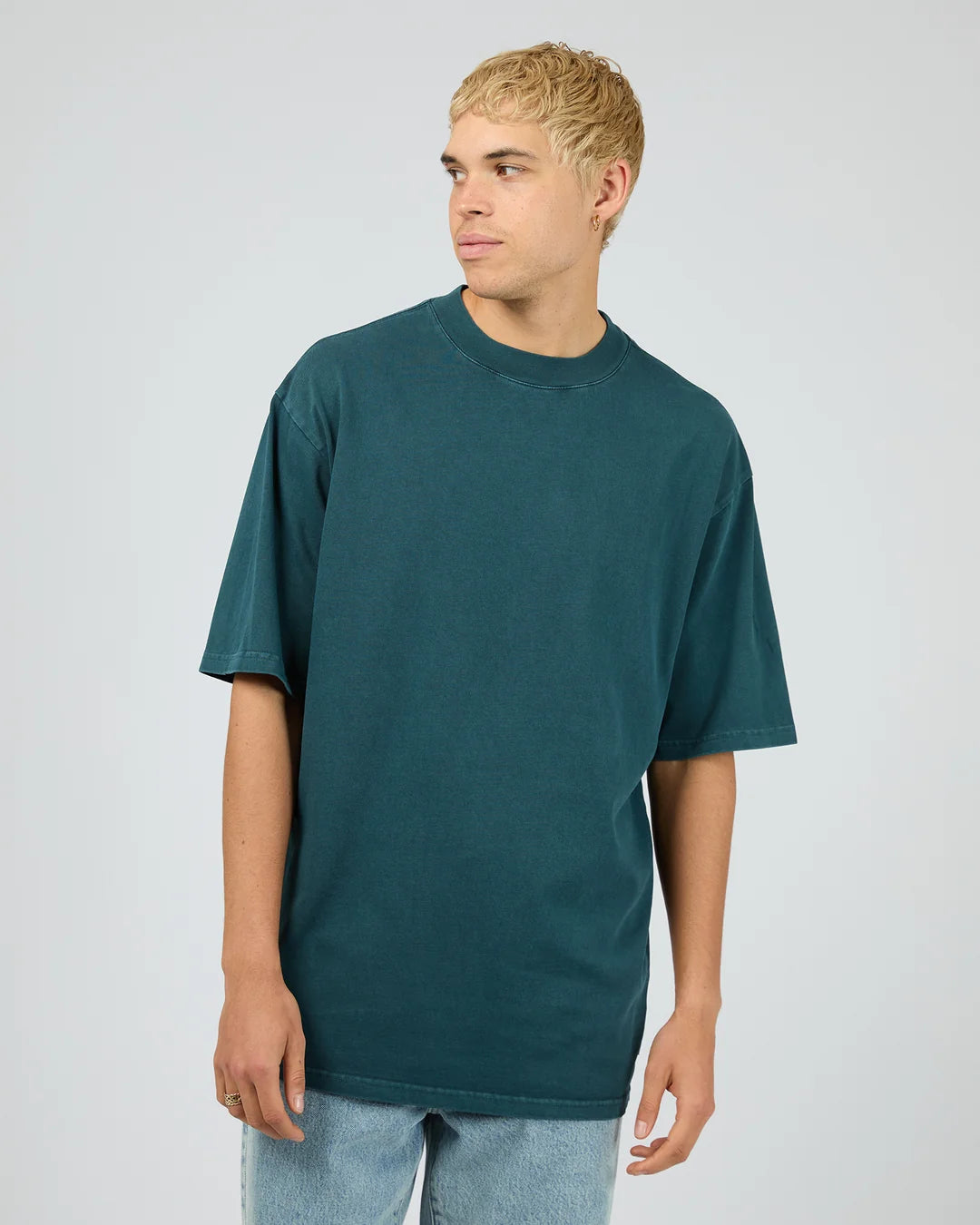 SILENT THEORY HEAVY WEIGHT TEE - TEAL
