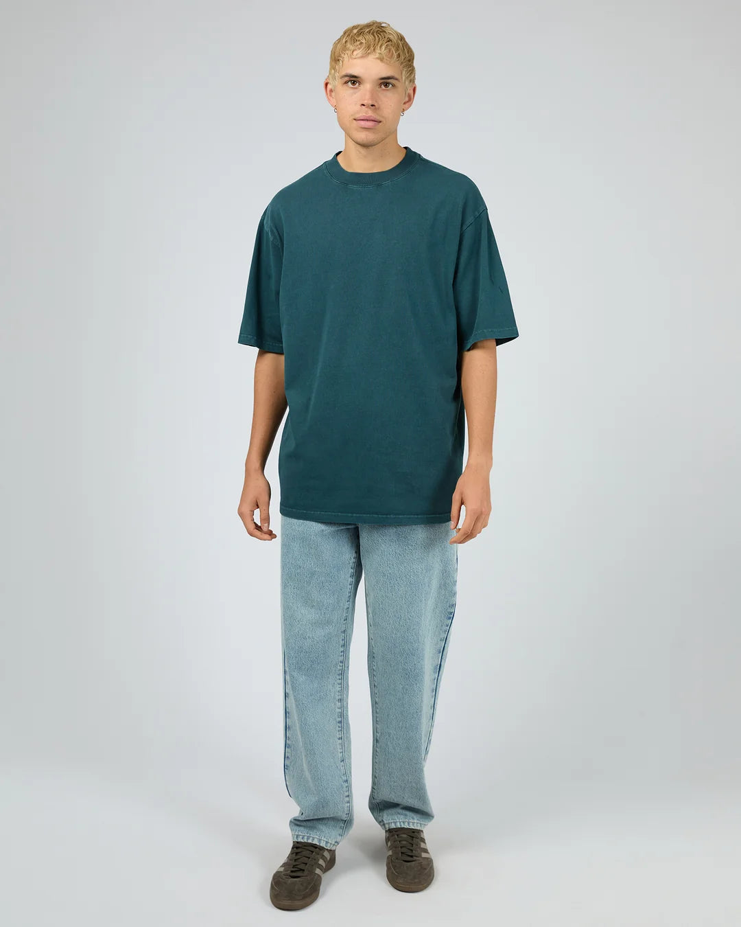 SILENT THEORY HEAVY WEIGHT TEE - TEAL