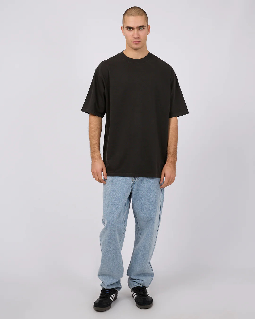 SILENT THEORY HEAVY WEIGHT TEE - WASHED BLACK