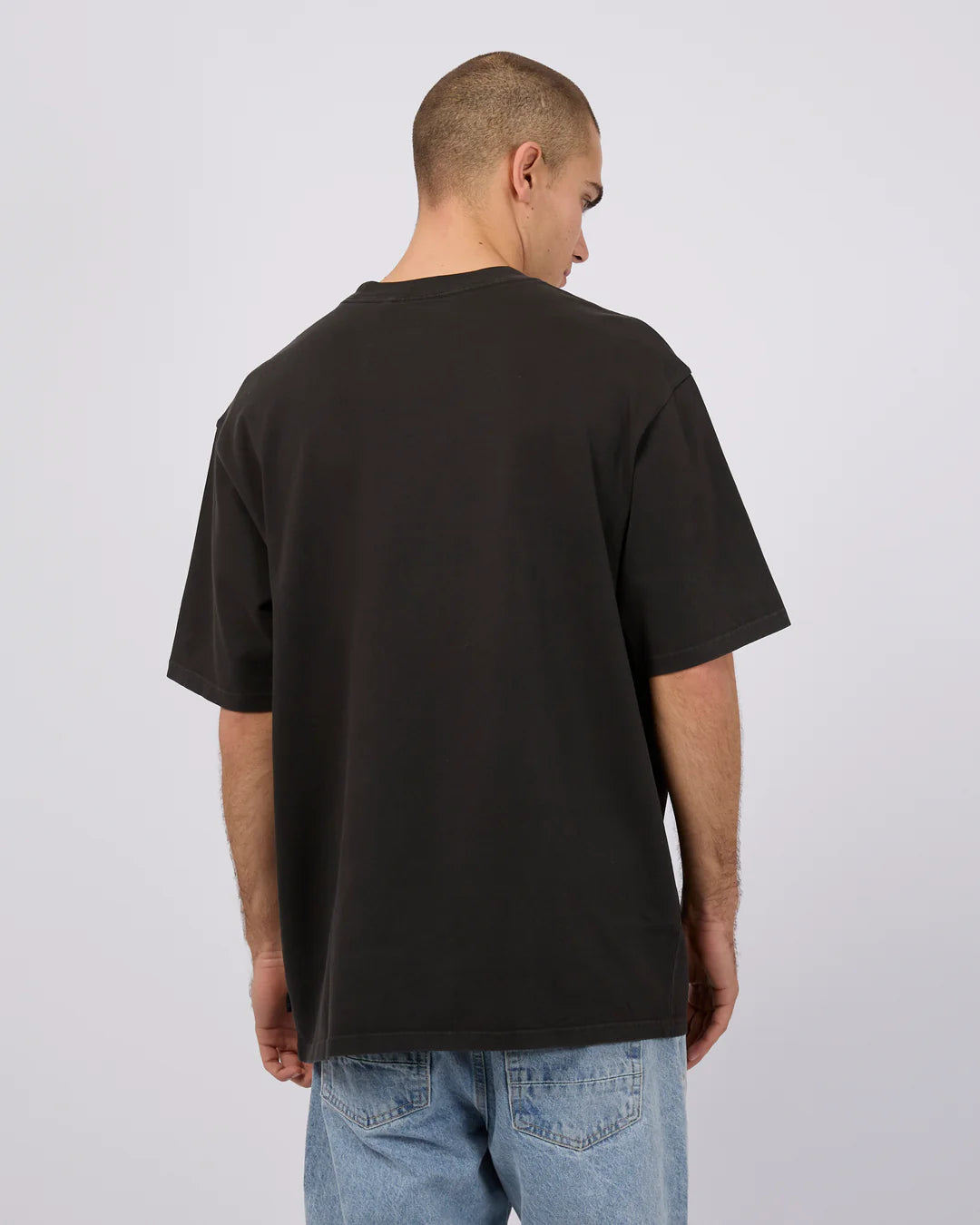 SILENT THEORY HEAVY WEIGHT TEE - WASHED BLACK
