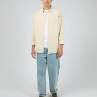 SILENT THEORY LINEN LONG SLEEVE SHIRT - NATURAL