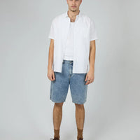 SILENT THEORY LINEN SS SHIRT II - WHITE