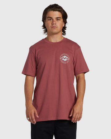 BILLABONG ROTOR DIAMOND REGULAR T-SHIRT - DUSTY ROSE