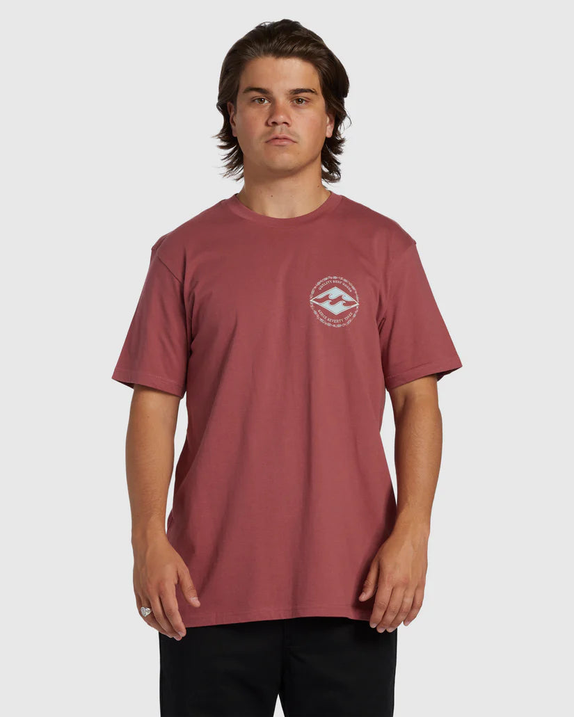 BILLABONG ROTOR DIAMOND REGULAR T-SHIRT - DUSTY ROSE