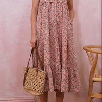 SLIDE SHOW MAE MIDI DRESS - PINK