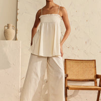 SLIDE SHOW IVORY CLOUD PANTS - BEIGE
