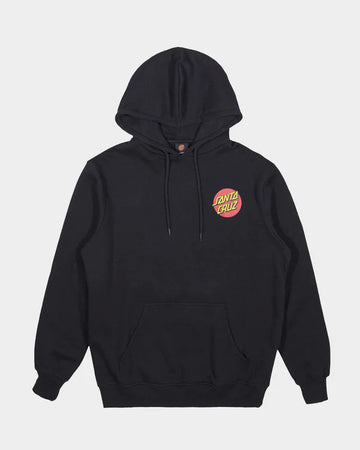 SANTA CRUZ MENS CLASSIC DOT CHEST HOODIE - BLACK