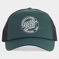 SANTA CRUZ MFG DOT TRUCKER CAP - GREEN