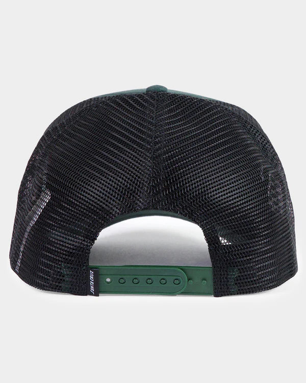 SANTA CRUZ MFG DOT TRUCKER CAP - GREEN
