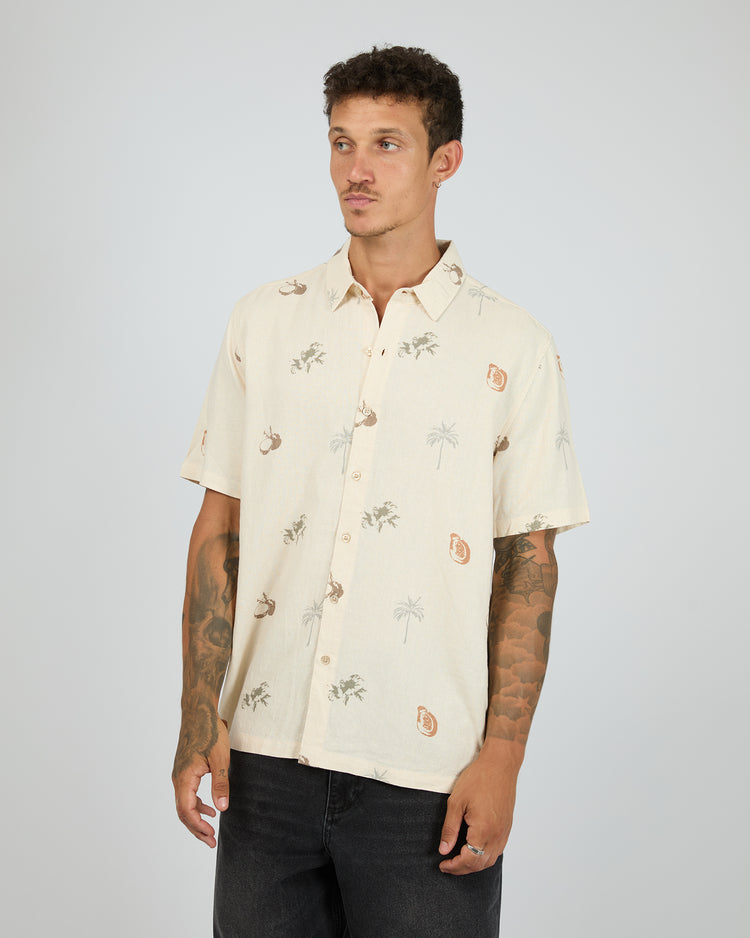ST GOLIATH MARKET S/S SHIRT - NATURAL