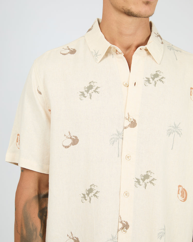 ST GOLIATH MARKET S/S SHIRT - NATURAL