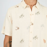 ST GOLIATH MARKET S/S SHIRT - NATURAL